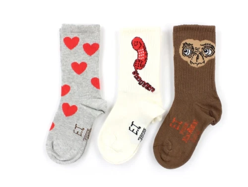 Mini Rodini strømper E.T. grey melange (3-pak)